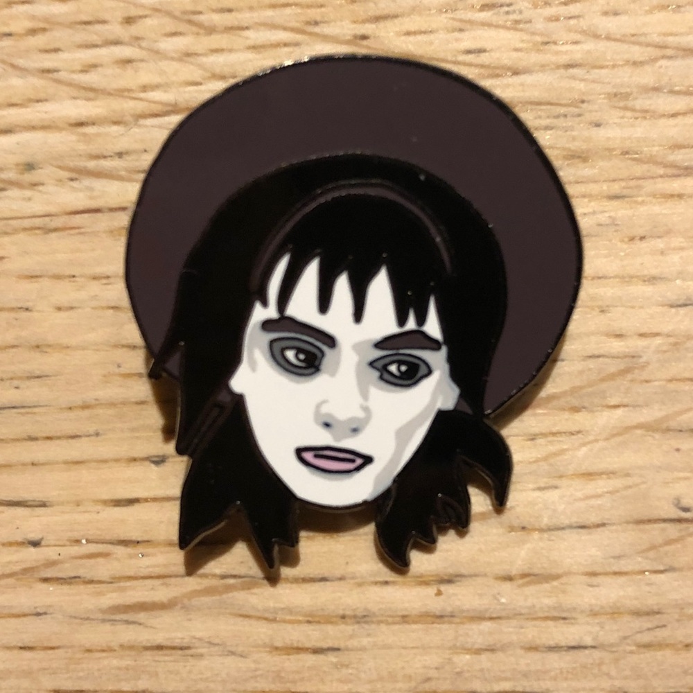 Nerdpins Lydia Deetz Beetlejuice Enamel Pin Goth Punk Tim Burton Hot Topic - Picture 2 of 4